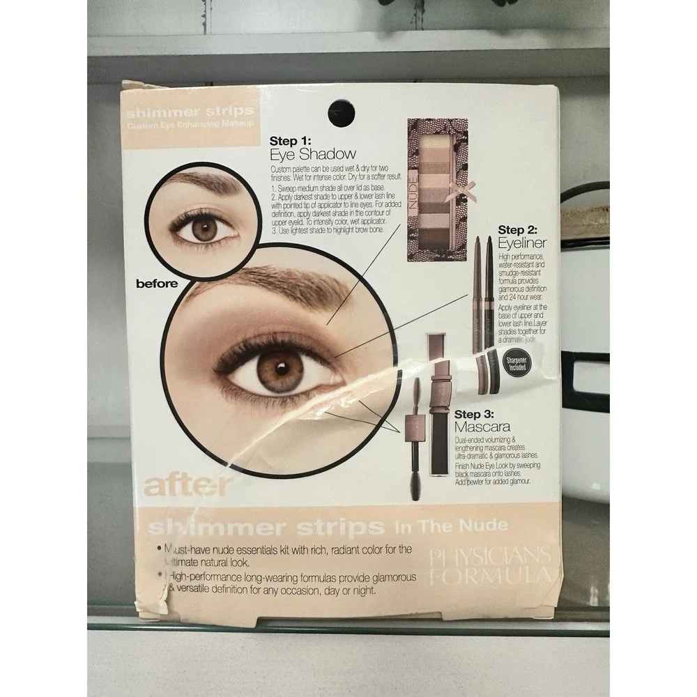 Physicians Formula In The Nude Shimmer Strips Eye Makeup Kit‎ NEW Special Value